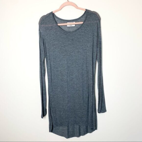 Free People One Teaspoon Soho Dress Wool Blend Long Sleeves Dark Grey Small - Picture 4 of 13